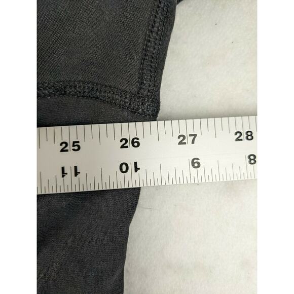 Mens American Eagle Athletic Fit Sweatshirt Size XLT 1/4 Zip Distressed Black - Picture 11 of 12